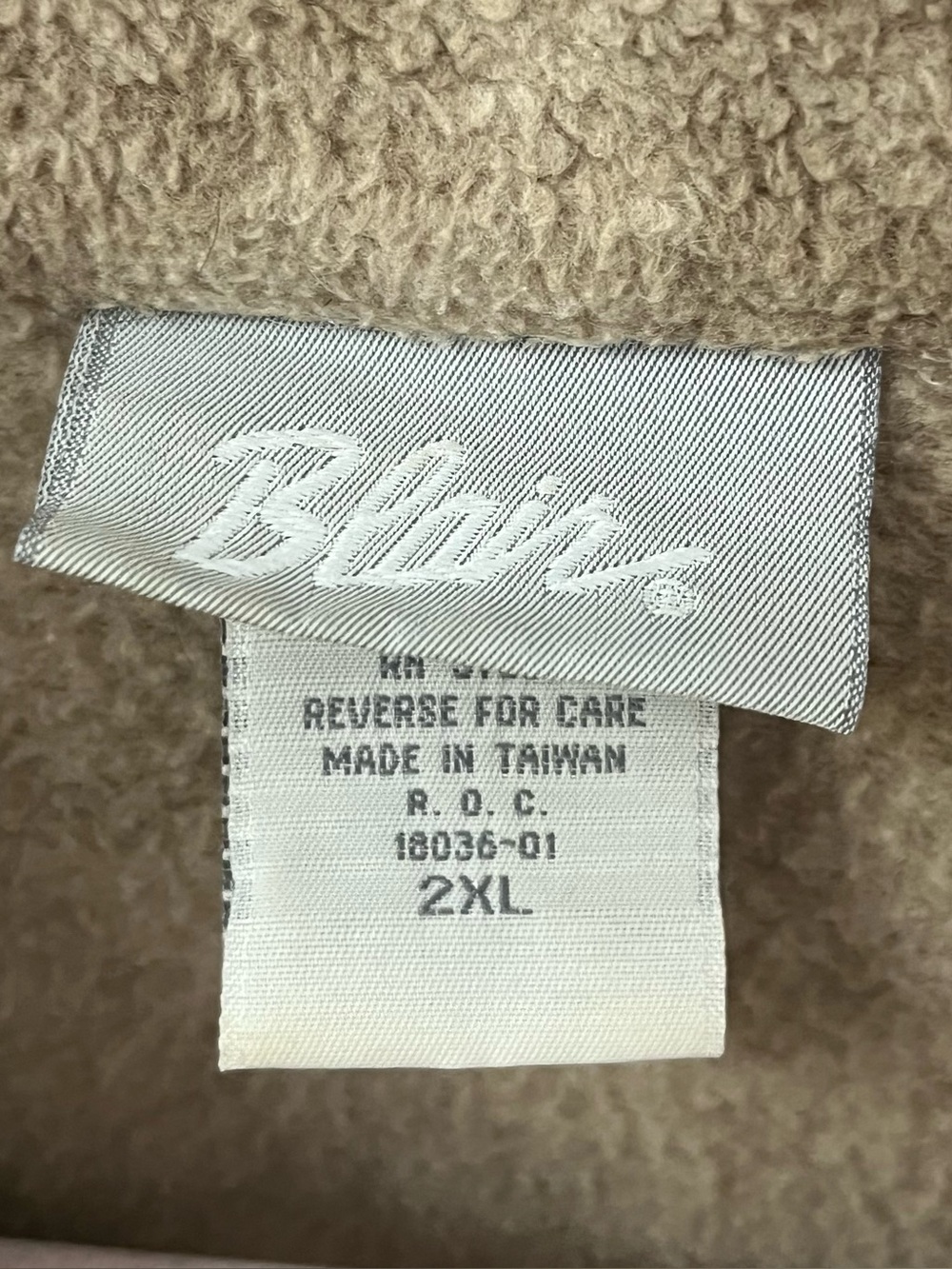 Vintage Blair Cat Print Full Zip Up Fleece Jacket Size 2XL Brown Cat Fleece Zip - Picture 2 of 11